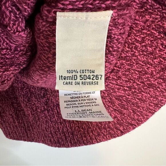 L.L. Bean Cotton Cable Knit Heather Crewneck Pullover Fisherman Sweater sz 2X - Picture 6 of 7